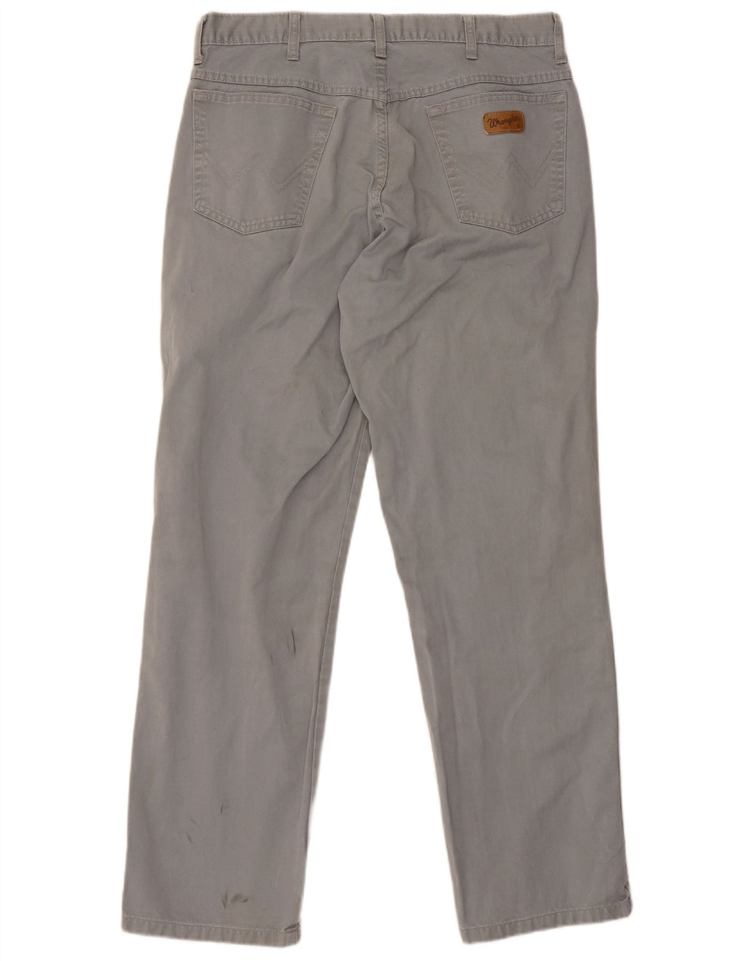 Wrangler Calça feminina reta casual W32 L31 cinza clássico