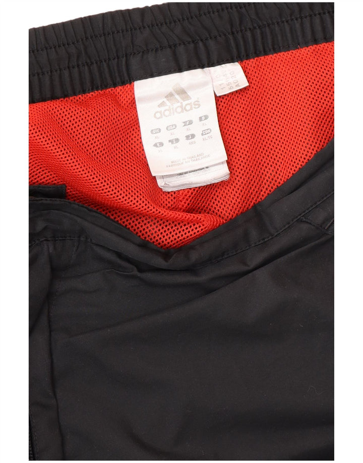 Calças de treino masculinas ADIDAS XL preto colorblock poliéster