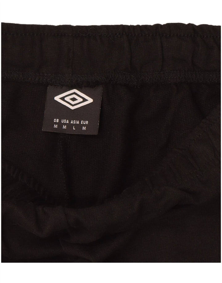 Umbro Womens Sport Shorts UK 12 Médio Algodão Preto