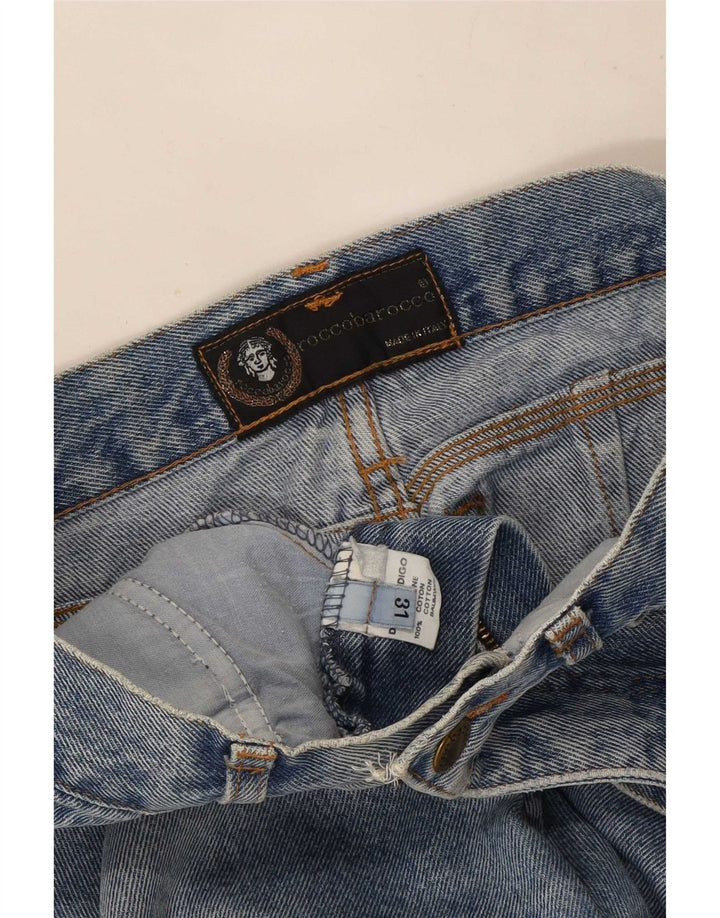 Calça jeans feminina Roccobarocco W31 L25 azul algodão