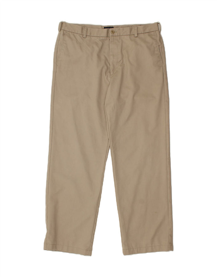 IZOD Mens Straight Chino Trousers W38 L32  Beige Cotton Vintage Izod and Second-Hand Izod from Messina Hembry 