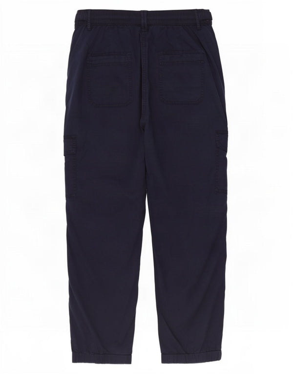 Calça cargo feminina de cintura alta Marks & Spencer Reino Unido 16 grande W36 L28 marinho B