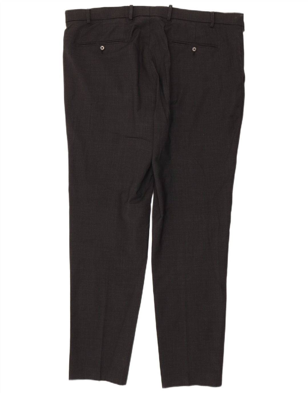 Calça masculina Marks & Spencer sob medida Slim Suit W40 L33 lã cinza