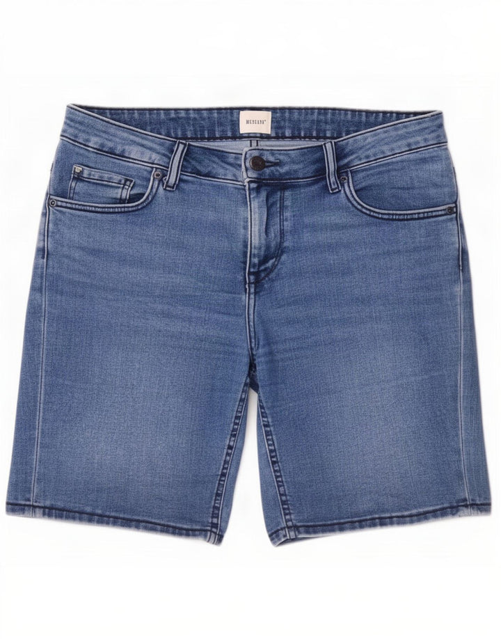 Shorts jeans feminino Mustang W29 algodão azul médio
