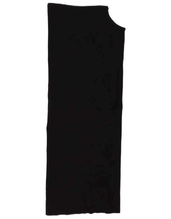 Vestido feminino sem alças Zara Reino Unido 10 pequeno viscose preta