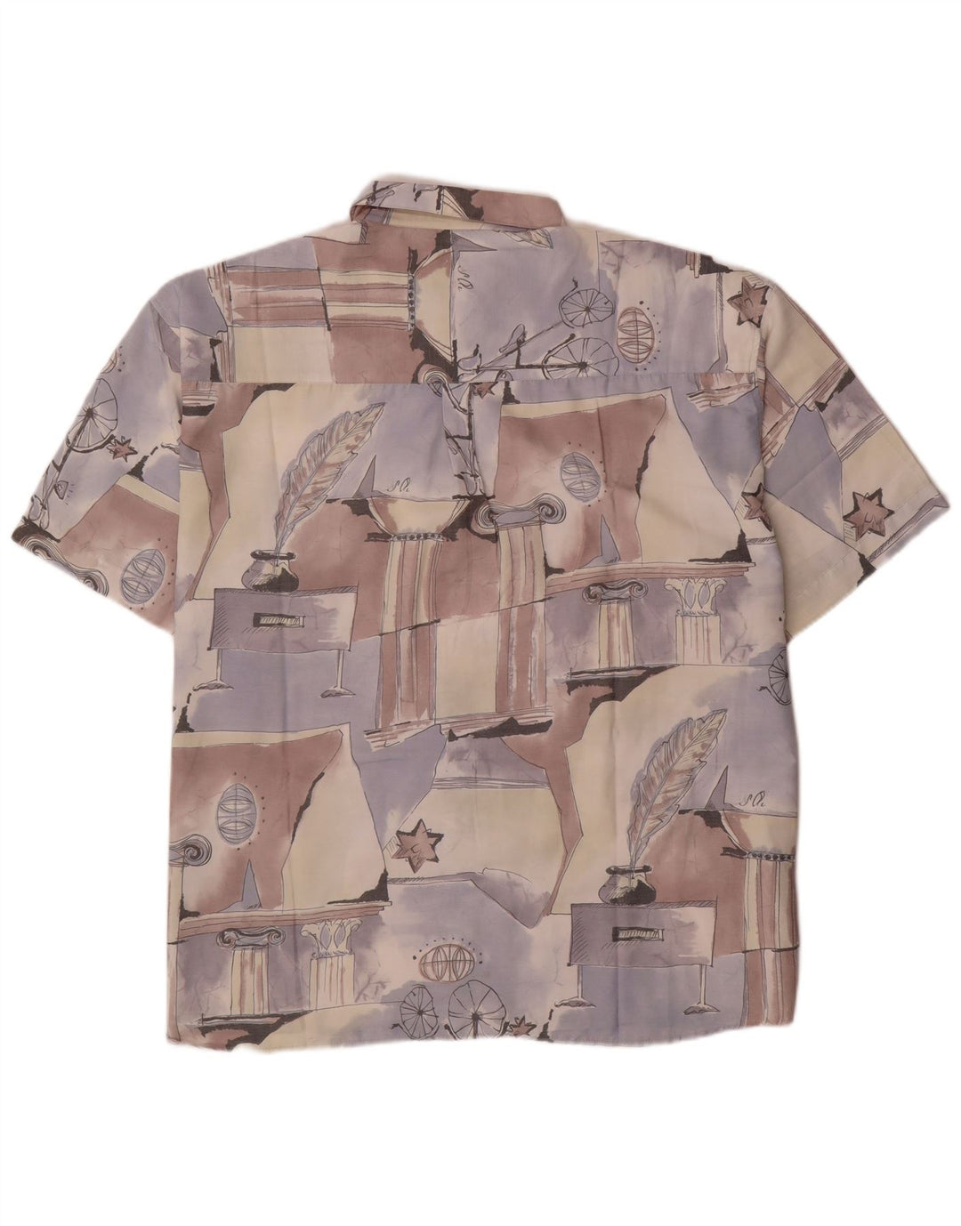 Camisa masculina Club D'Amingo com estampa abstrata tamanho 45/46 XL multicolorida