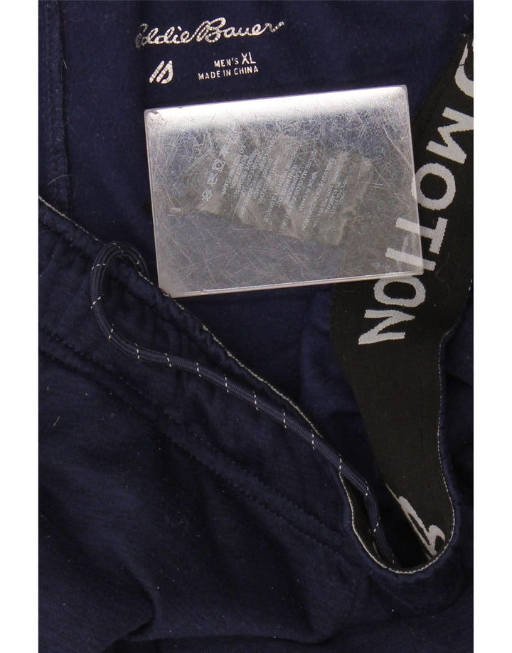 Eddie Bauer Calça de treino masculina Joggers XL azul marinho poliéster