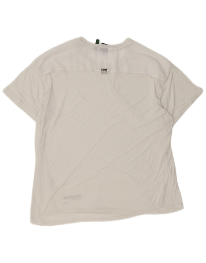 Camiseta masculina G-Star Top grande branco