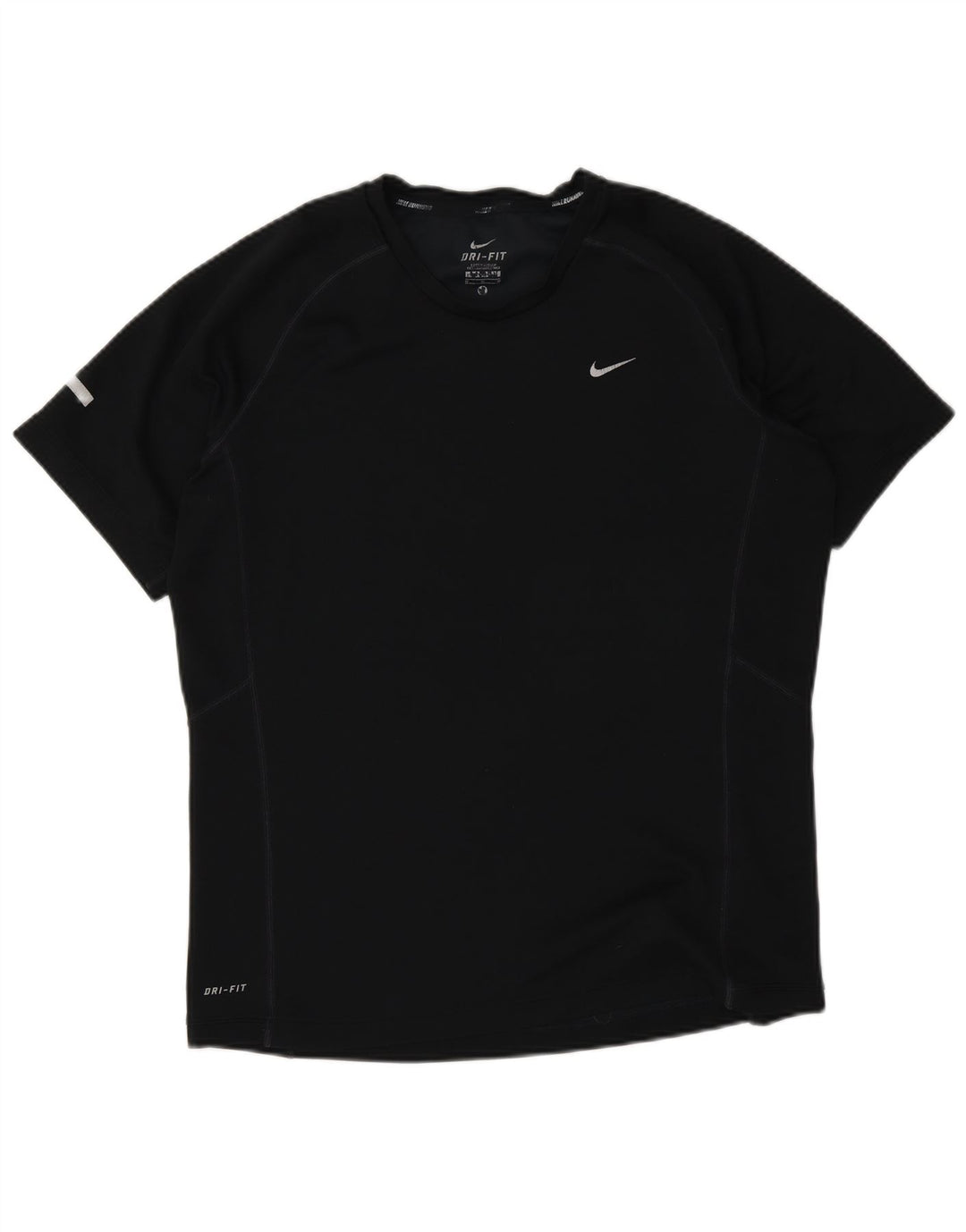 Camiseta Nike Masculina Dri Fit Top Médio Poliéster Preto