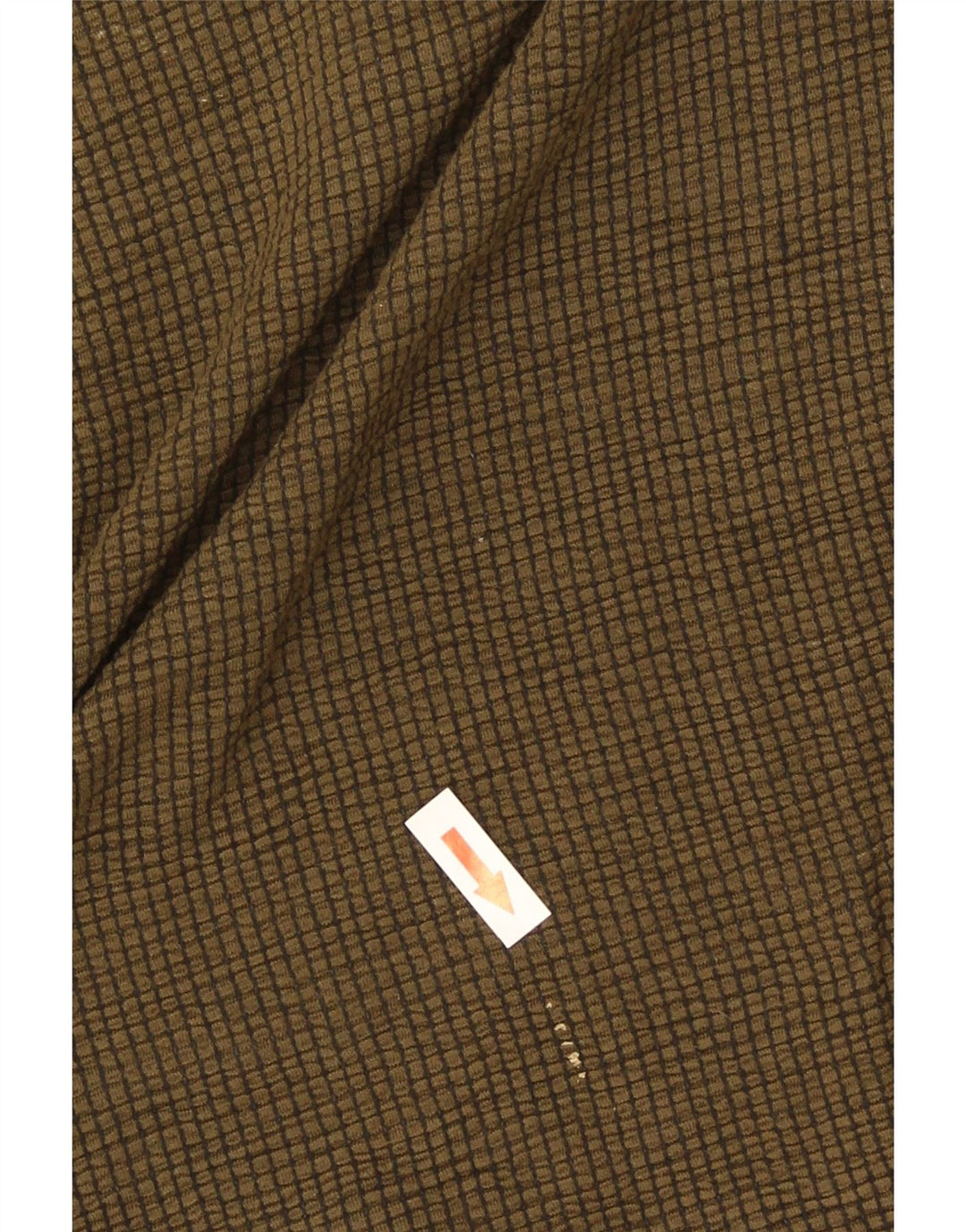 Zara Top feminino oversized manga 3/4 UK 10 pequeno marrom viscose