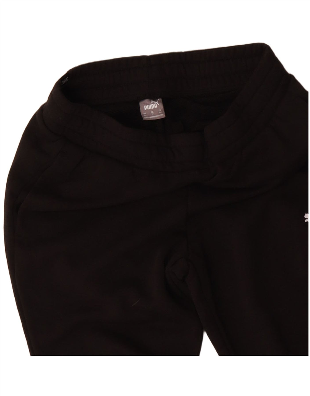 Calça de treino feminina PUMA Joggers UK 6 XS algodão preto