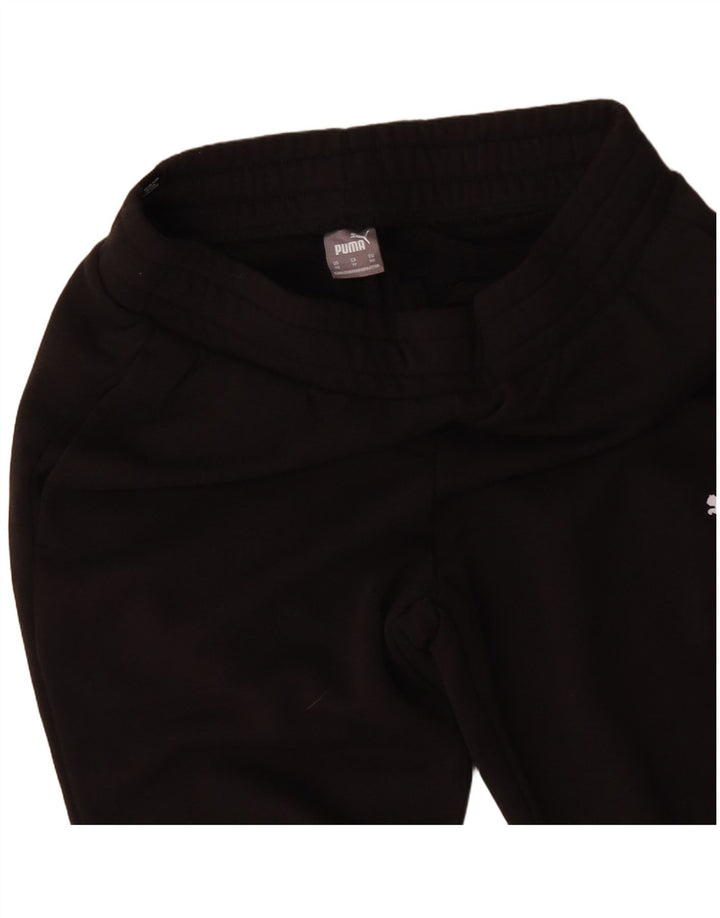 Calça de treino feminina PUMA Joggers UK 6 XS algodão preto