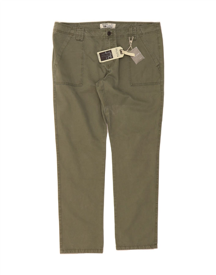 OVS Mens Slim Chino Trousers W42 L32 Khaki Cotton Vintage OVS and Second-Hand OVS from Messina Hembry 
