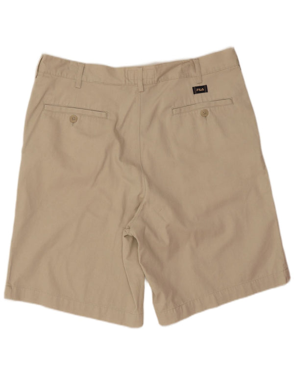Fila Mens Chino Shorts W36 Grande Algodão Bege