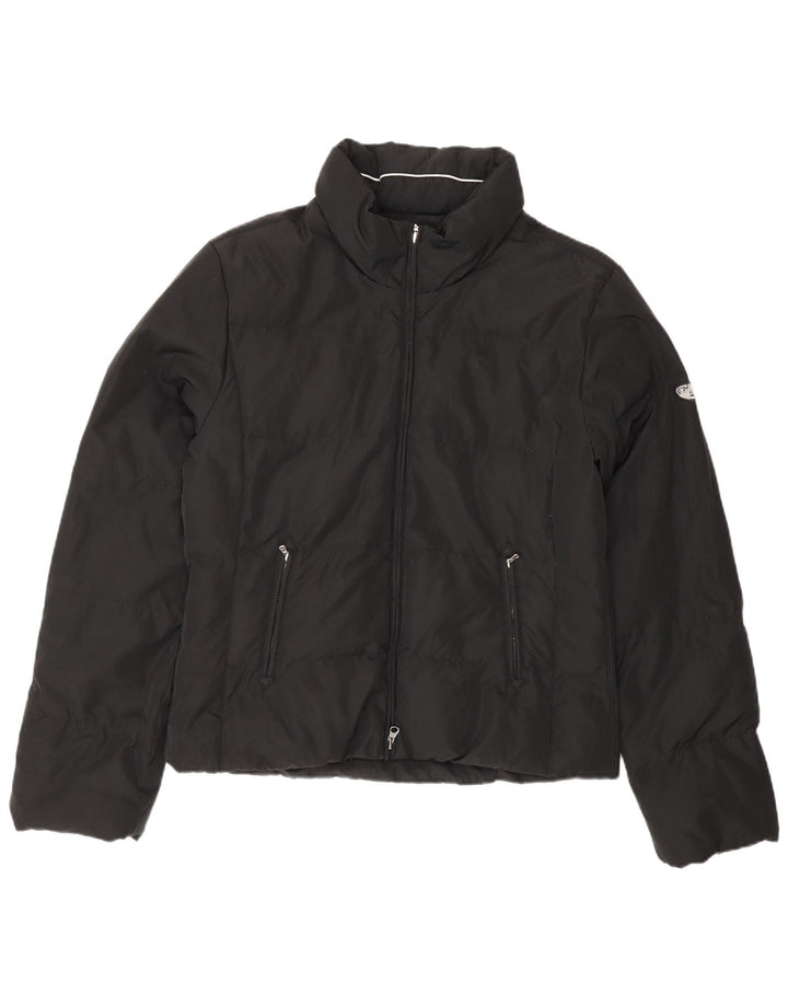 Jaqueta acolchoada feminina Champion UK 16 grande poliéster preto