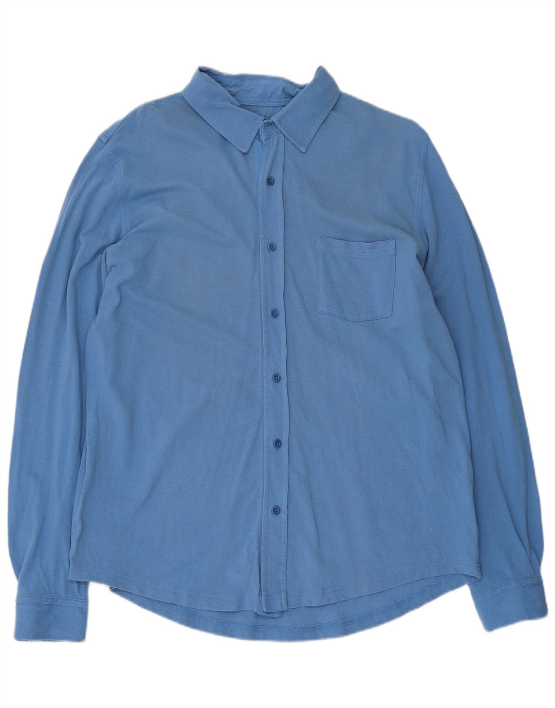 Camisa masculina Massimo Dutti XL azul algodão