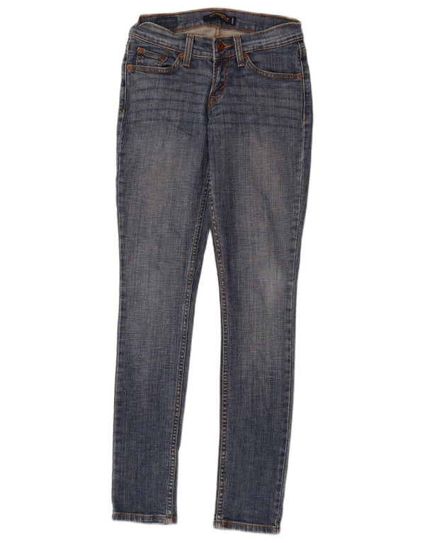 Levi's Womens 524 Super Low Skinny Jeans US 0 XS W30 L31 Blue Cotton
