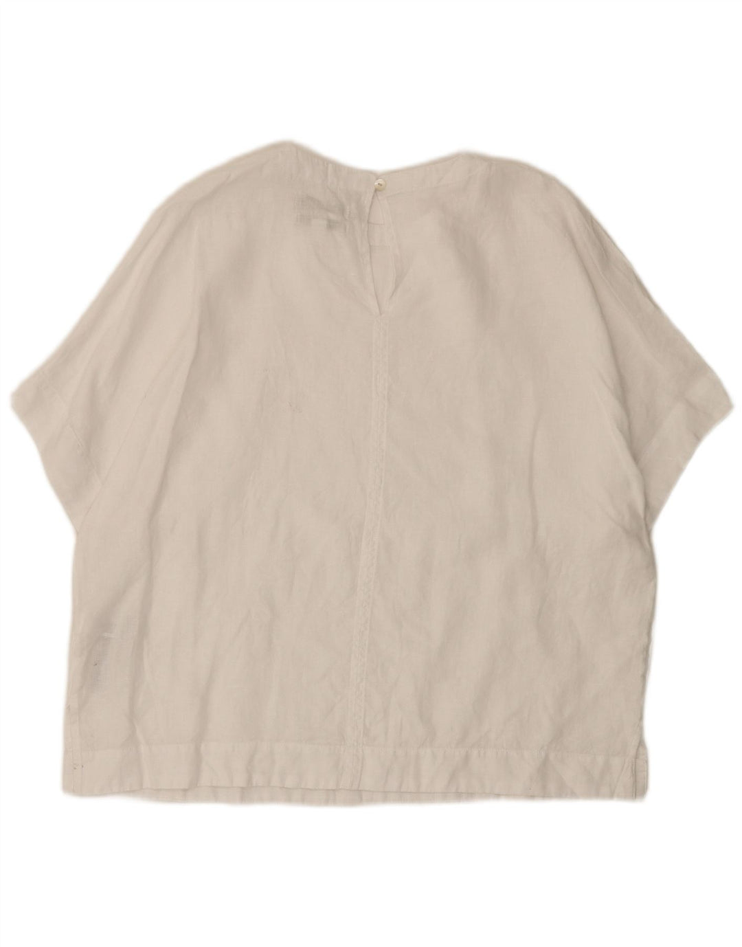 Blusa oversized feminina Marks & Spencer Reino Unido 14 grande linho branco