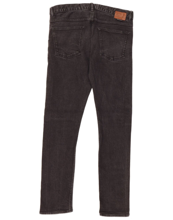 Quiksilver Mens Slim Jeans W32 L32 Algodão Preto