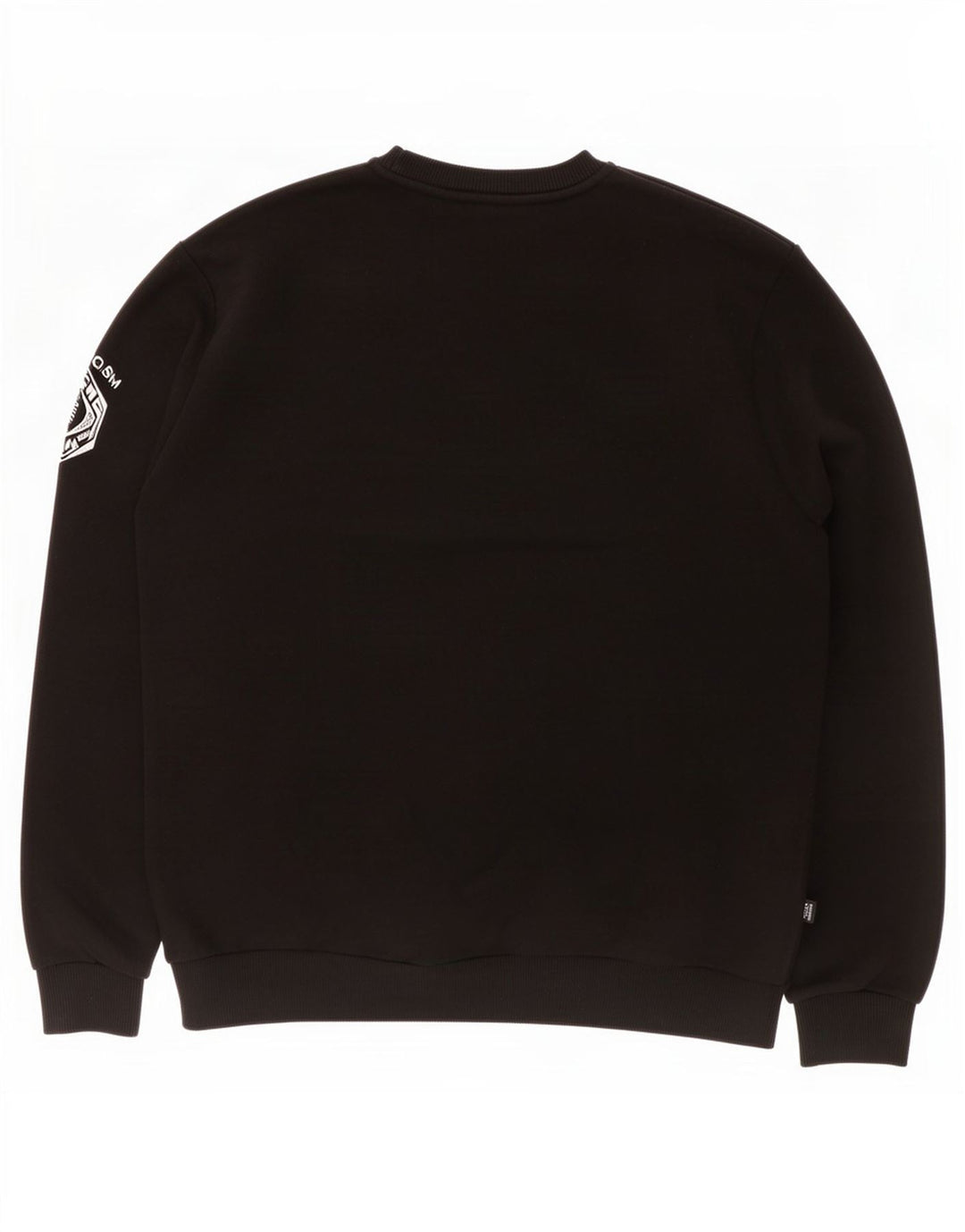 Puma Mens Graphic Moletom Jumper Médio Algodão Preto