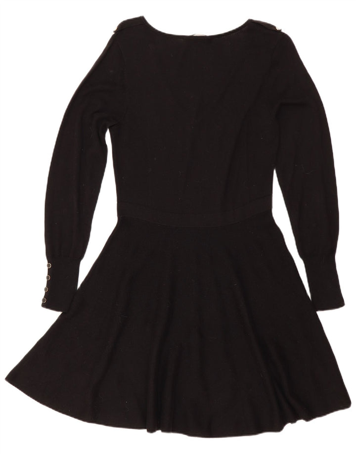 Vestido jumper feminino Oasis UK 12 algodão preto médio