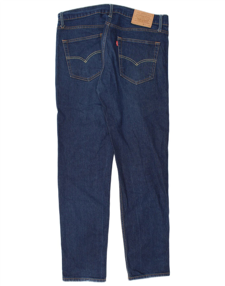 Levi's Masculino 511 Slim Jeans W34 L32 Azul Marinho Algodão