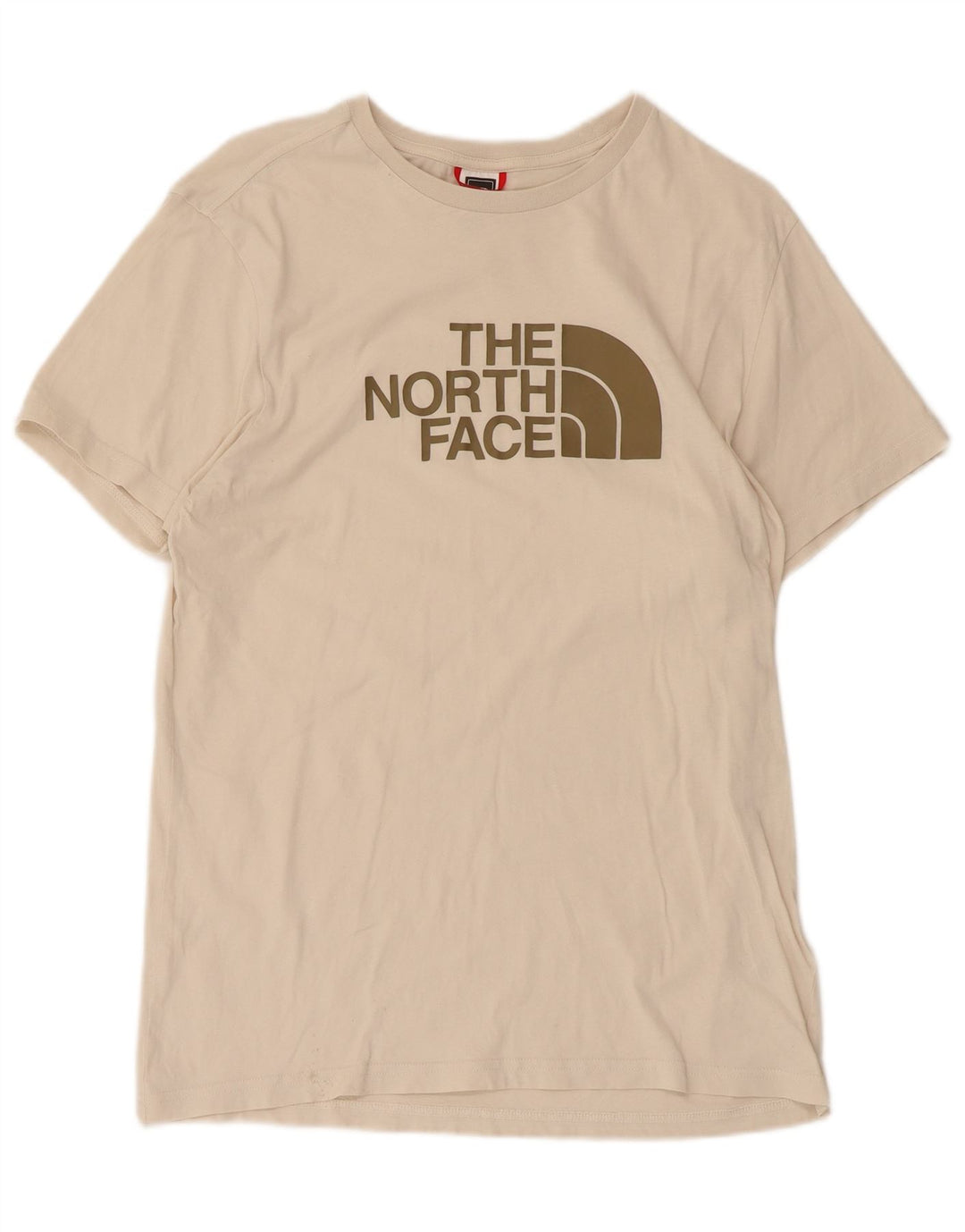Camiseta gráfica masculina The North Face algodão bege médio