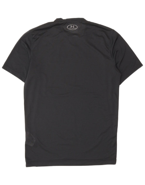 UNDER ARMOUR Camiseta masculina Heat Gear Top médio preto poliéster