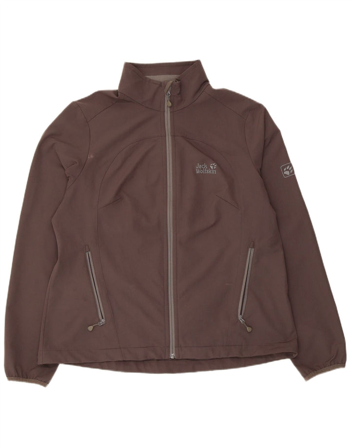 Jack Wolfskin Jaqueta feminina de treino UK 18/20 XL cinza poliéster