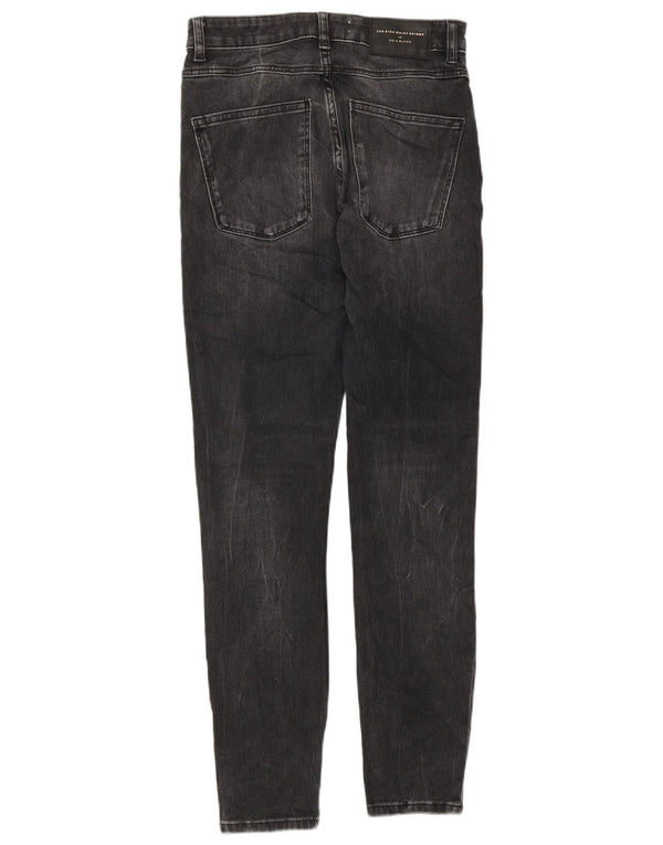 Calça jeans skinny feminina Zara cintura alta EU 36 XS W26 L28 cinza