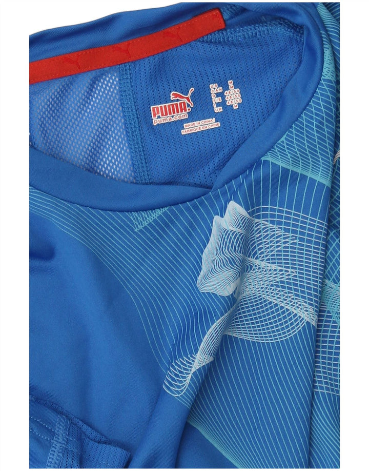 Camiseta masculina PUMA Graphic azul médio