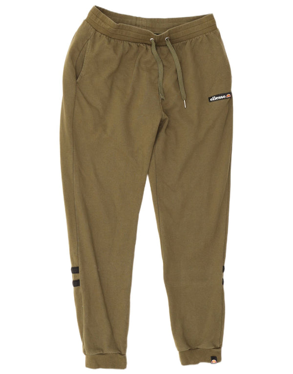 Calça esportiva feminina Ellesse Joggers UK 18 XL cáqui colorblock algodão