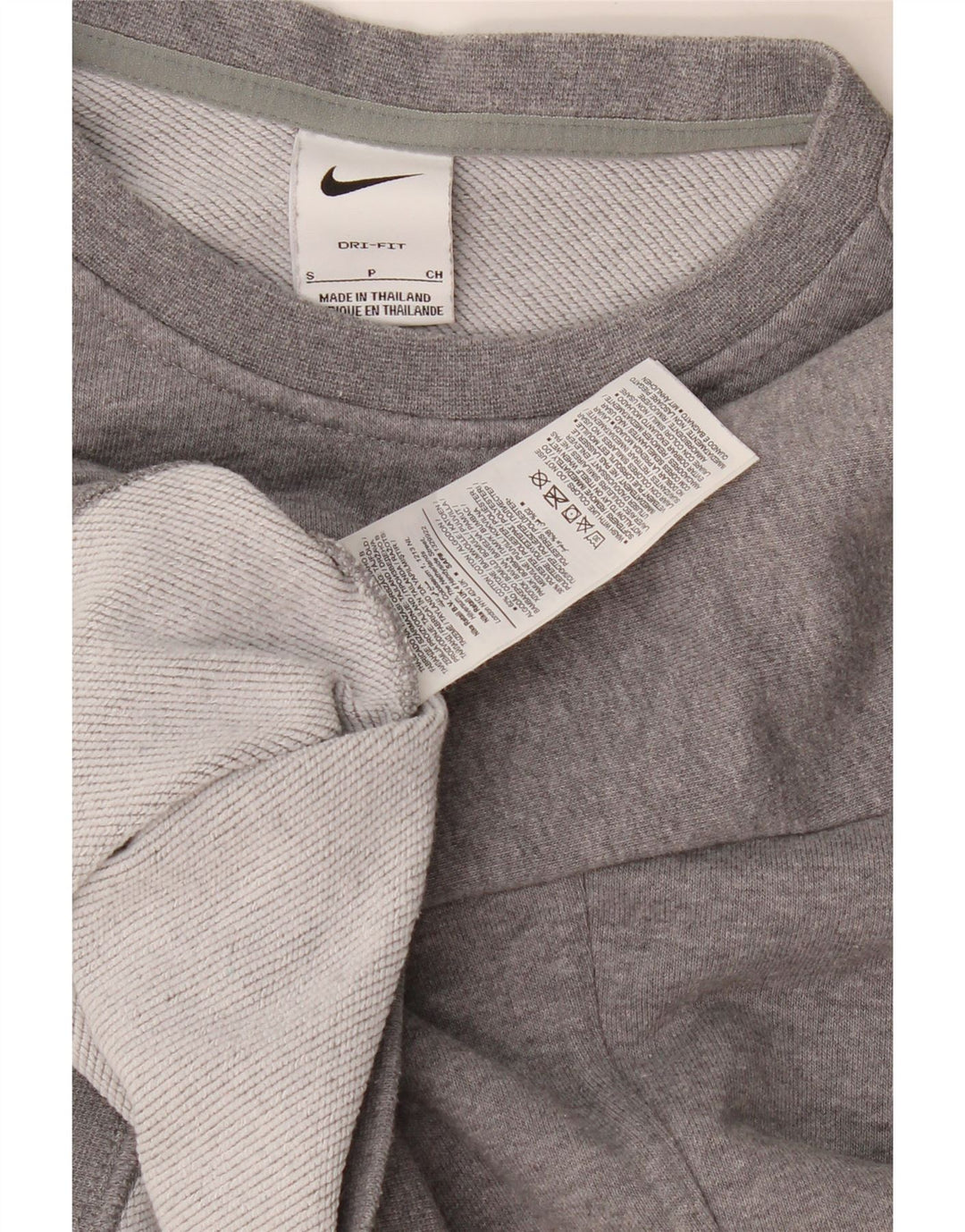 Moletom Nike Feminino Crop Graphic Oversized Jumper UK 10 Pequeno Cinza