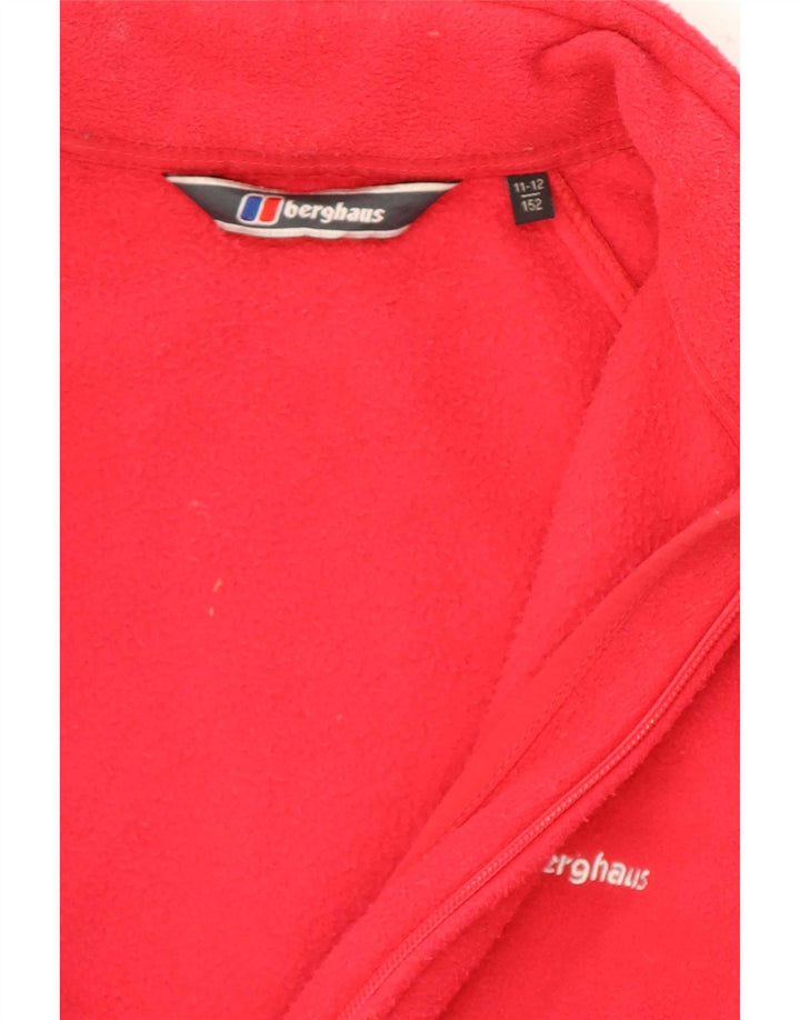 Jaqueta de lã masculina Berghaus 11-12 anos poliéster vermelho