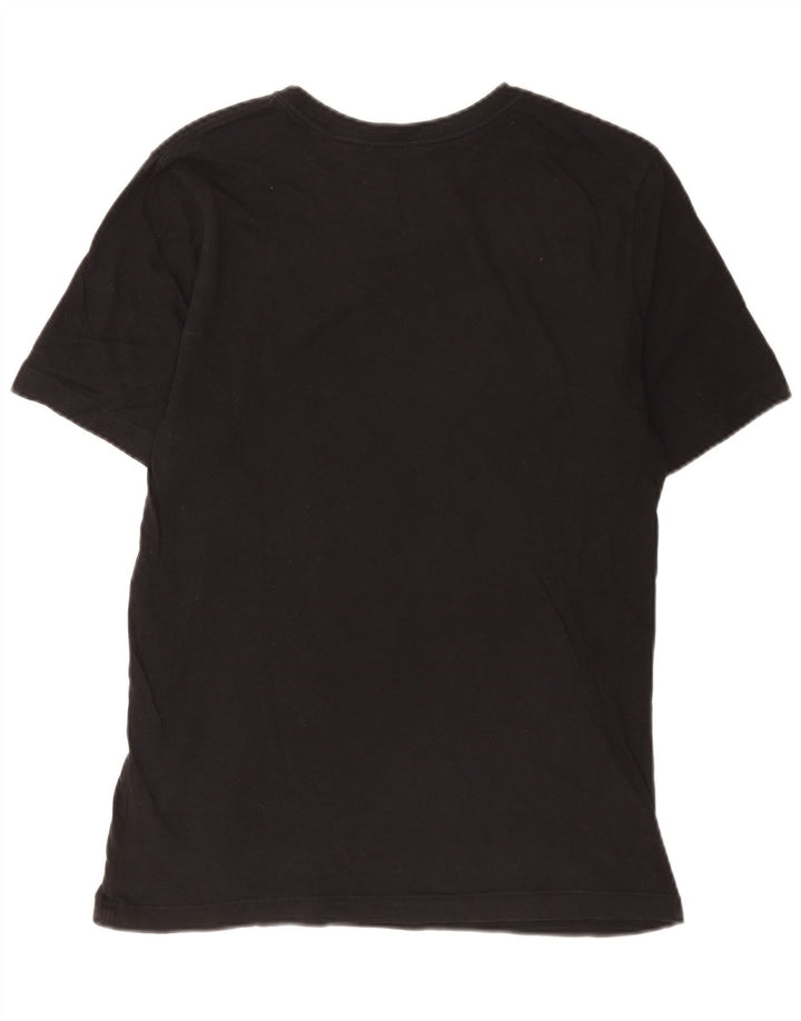 Camiseta Nike masculina gráfica top pequeno algodão preto