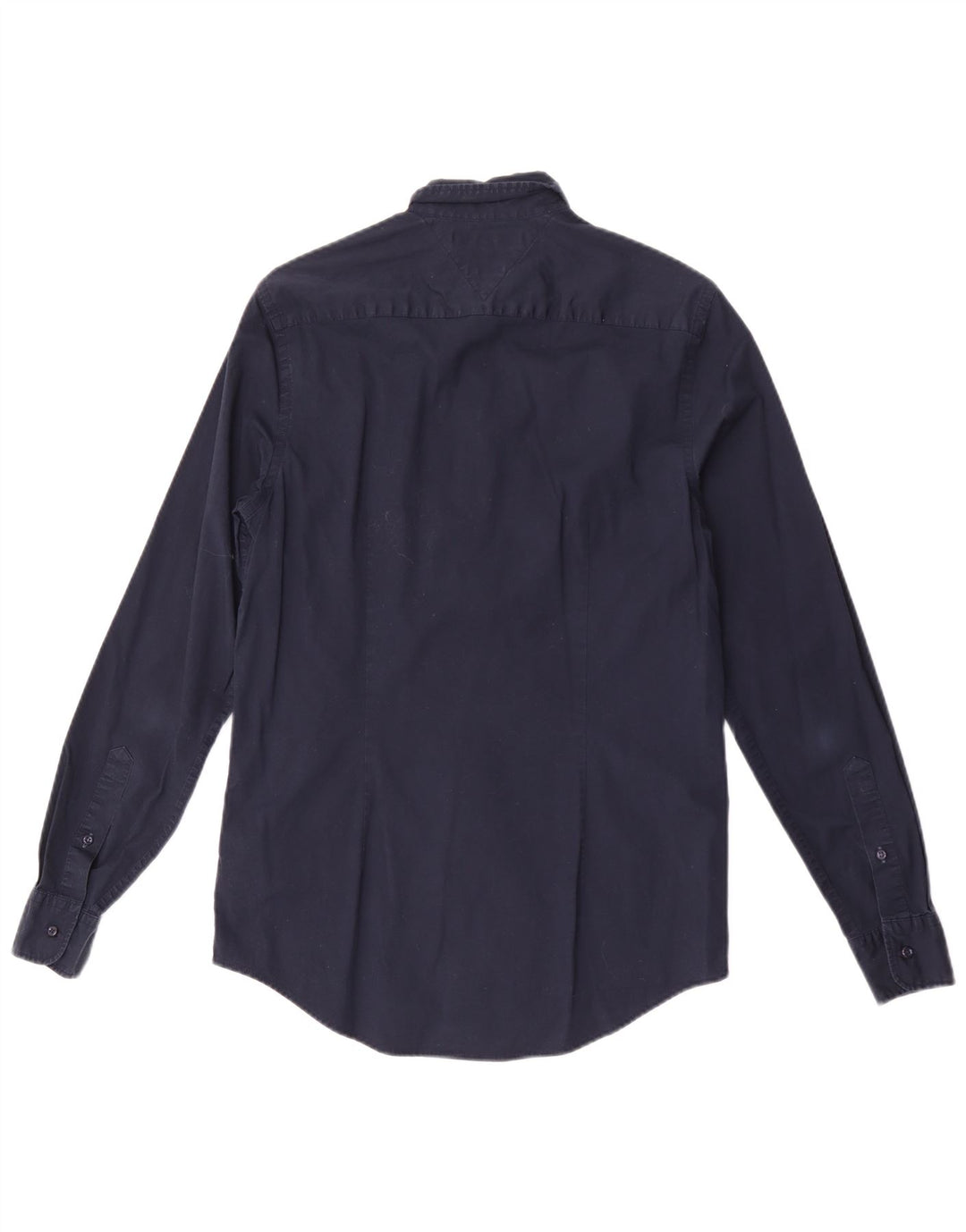 Camisa masculina Tommy Hilfiger Slim Fit médio algodão azul marinho