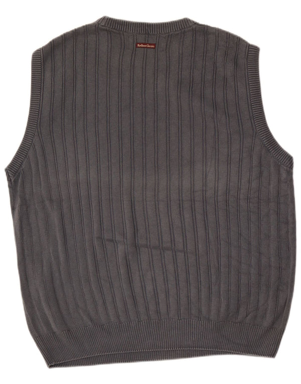 Marlboro Classics Mens Colete Regata XL Algodão Cinza