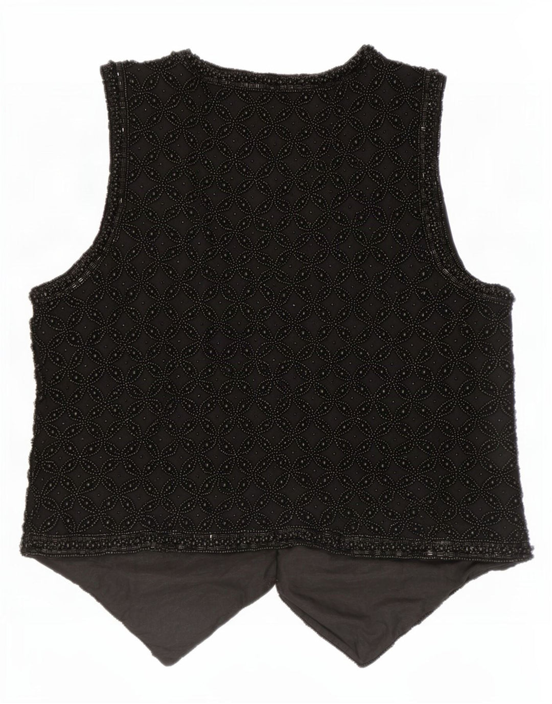 Colete feminino vintage UK 14 médio preto
