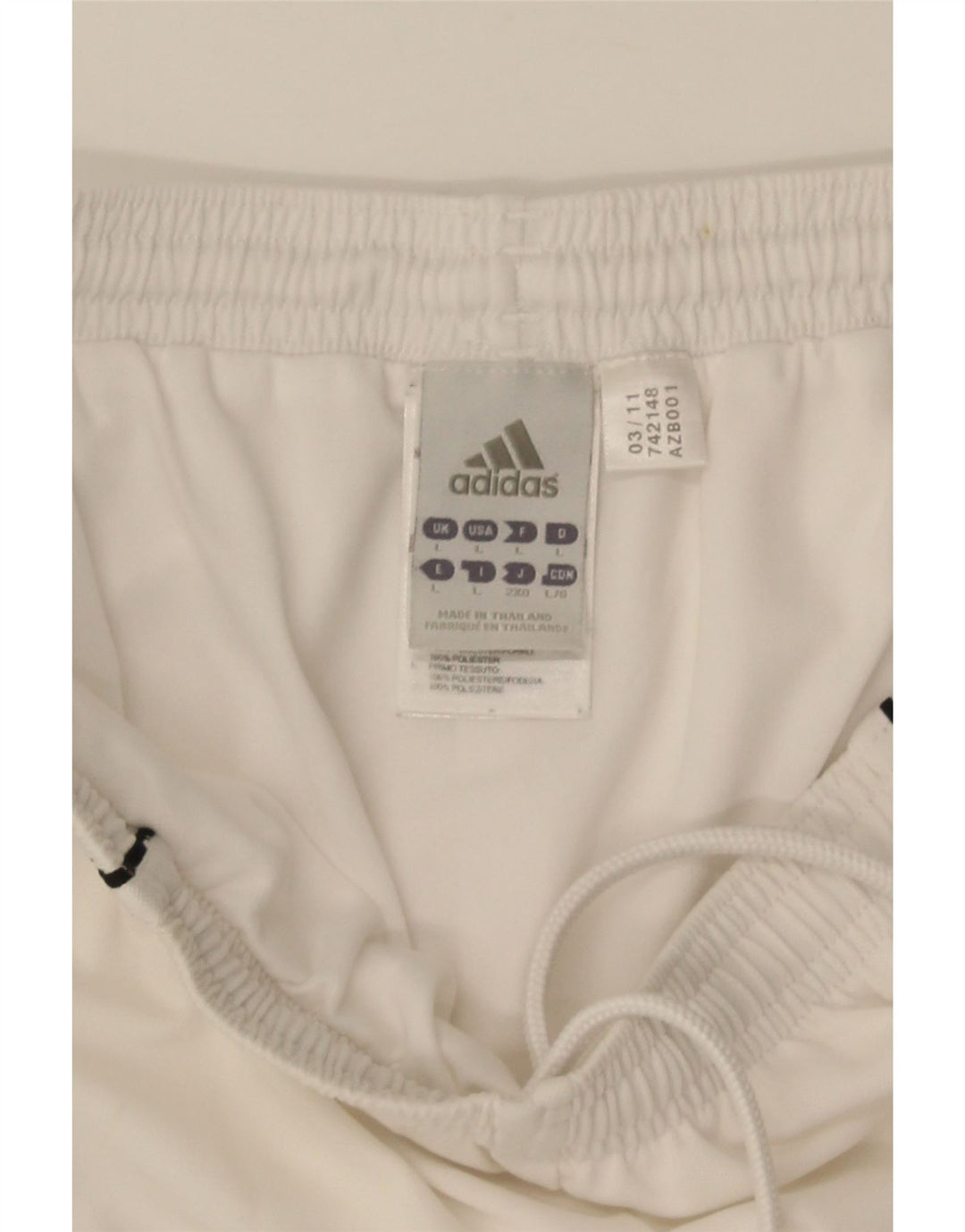 Adidas Mens Climalite Sport Shorts Grande Poliéster Branco