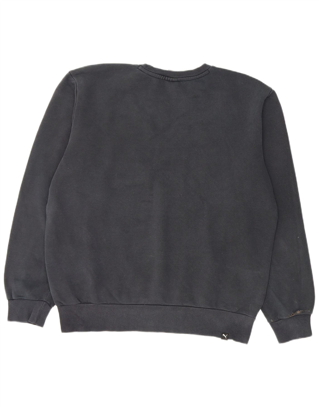 Puma Mens Graphic Moletom Jumper Médio Algodão Preto