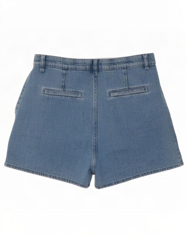 Shorts jeans para meninas Benetton 13-14 anos 3XL W28 azul algodão