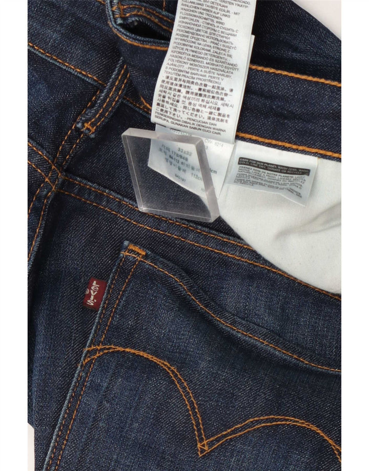 Jeans feminino Levi's cintura média bootcut W33 L32 algodão azul marinho
