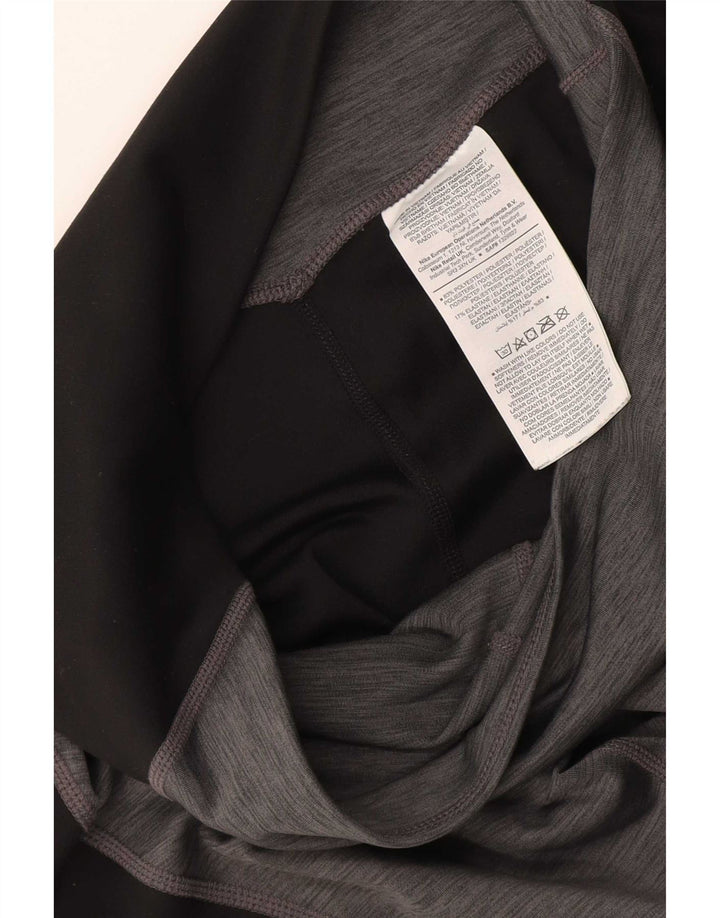 Leggings femininas Nike UK 12 cinza médio colorblock poliéster