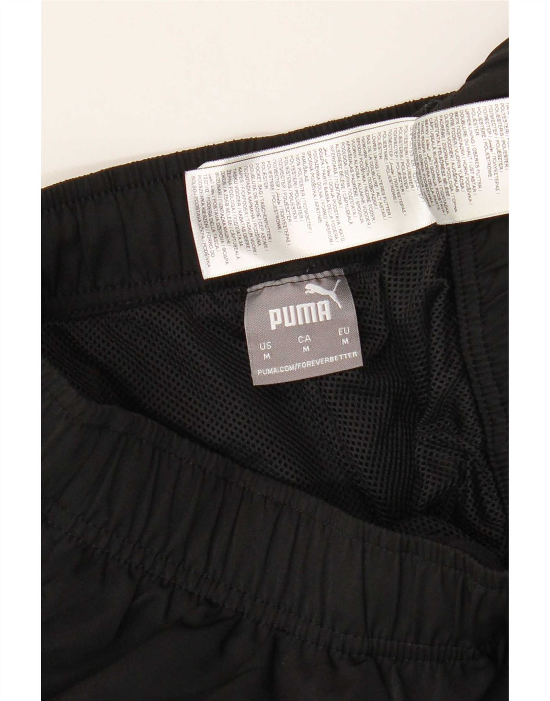 Calça de treino masculina Puma médio preto poliéster