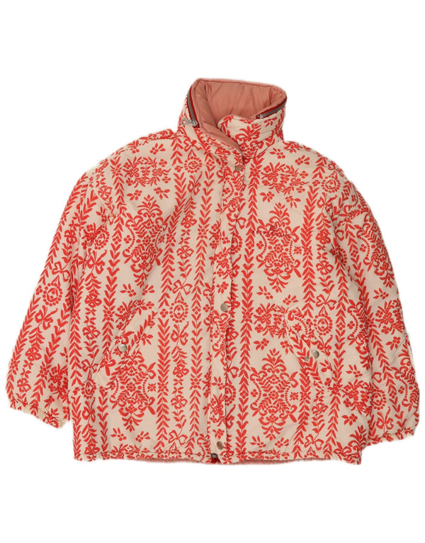 Belfe & Jaqueta feminina reversível com capuz grande IT 42 Médio Vermelho Floral