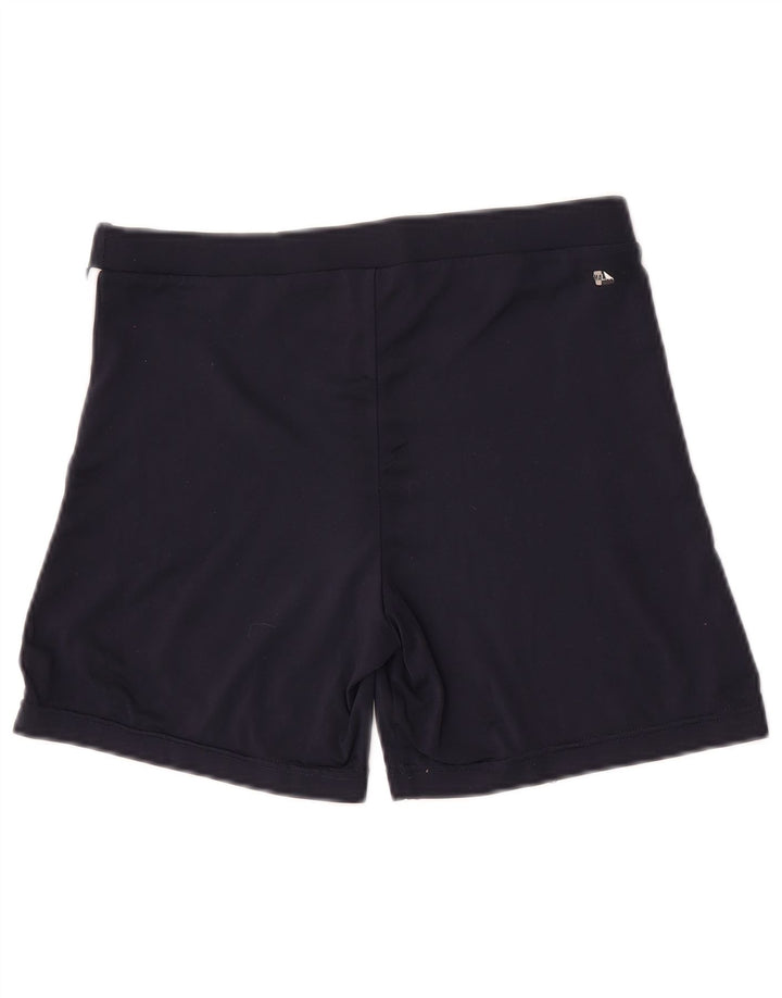 Adidas Womens Climalite Sport Shorts UK 12 Médio Azul Marinho Poliéster