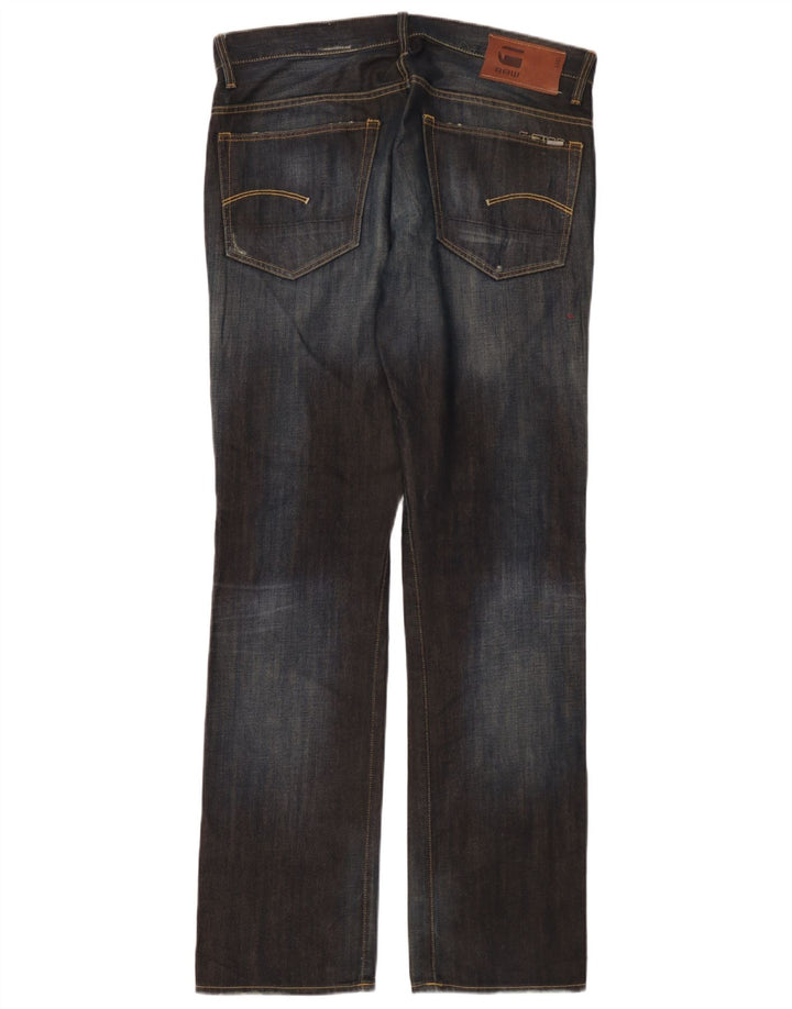 Calça jeans reta masculina G-Star 3301 W34 L34 azul