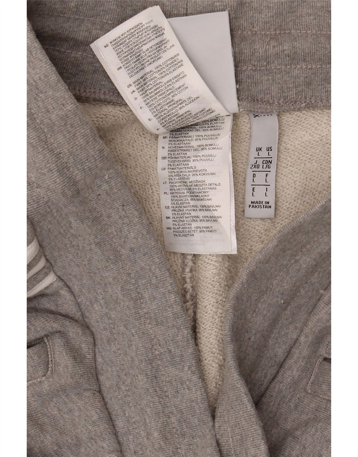 Calças de treino masculinas ADIDAS Joggers grandes de algodão cinza