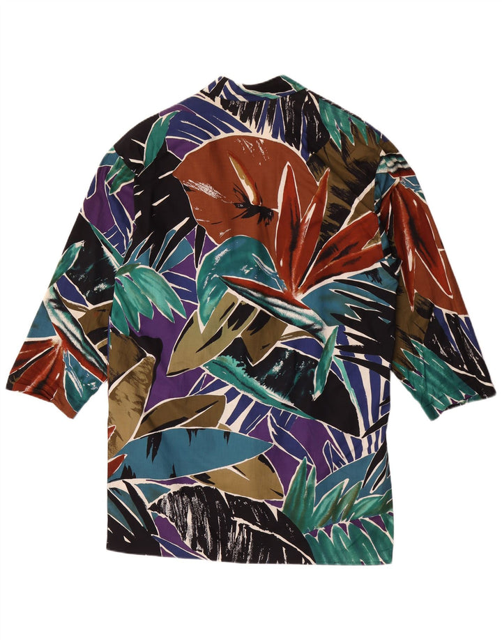 Cardigã feminino Deni-Cler oversized IT 42 médio floral multicolorido