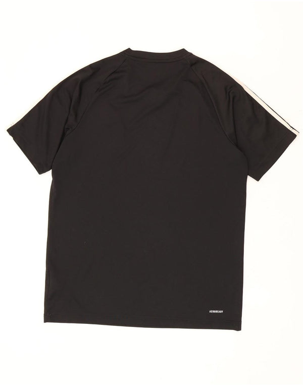 Adidas Mens Aeroready Camiseta Top Médio Poliéster Preto